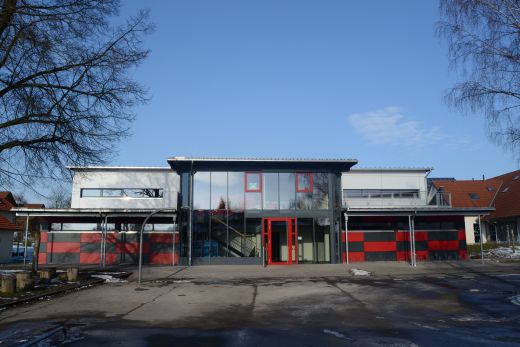 Sporthalle Schwaney von außen